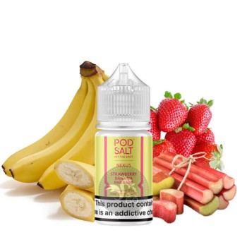 سالت توت فرنگی موز ریواس پاد سالت ۳۰ میل Pod Salt Nexus Strawberry Banana Rhubarb