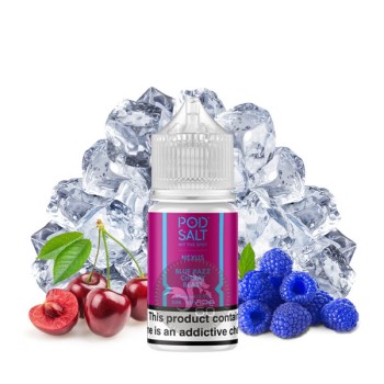 سالت تمشک آبی گیلاس یخ پاد سالت ۳۰ میل Pod Salt Nexus Blue Razz Cherry Blast