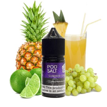 سالت انگور لیمو آناناس پاد سالت ۳۰ میل Pod Salt Fusion Summer Syrup