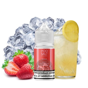 سالت توت فرنگی لیموناد یخ پاد سالت ۳۰ میل Pod Salt Nexus Sweet Strawberry Lemonade Ice