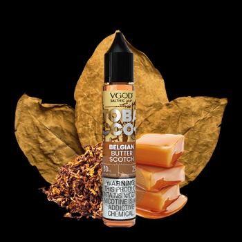 سالت تنباکو تافی کره ای ویگاد ۳۰ میل VGOD TOBACCO PLUS BELGIAN BUTTERSCOTCH